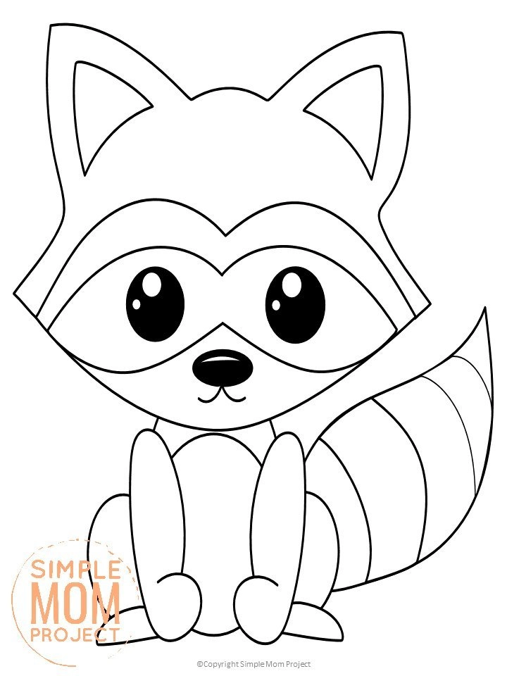 Free printable woodland animal coloring pages â simple mom project