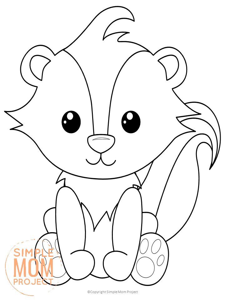 Woodland animal printable templates