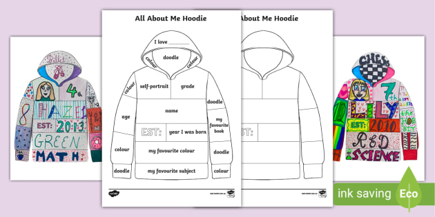 All about me hood activity sheet teacher made