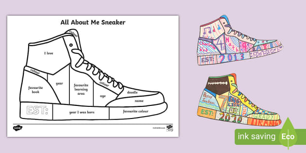 All about me sneaker teacher made