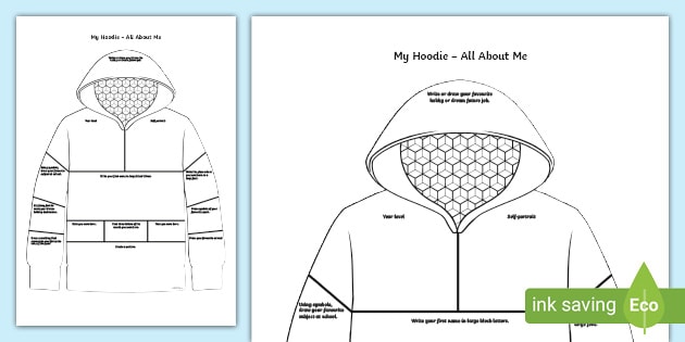 All about me hoodie activity teacher made