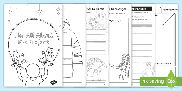 Printable worksheet all about me hoodie template usa