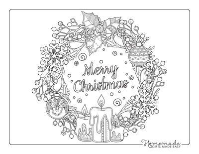Free printable christmas coloring pages for adults