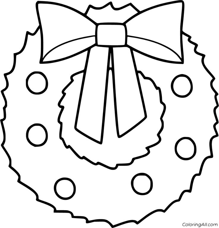 Christmas wreath coloring pages printable christmas coloring pages christmas coloring pages christmas coloring sheets