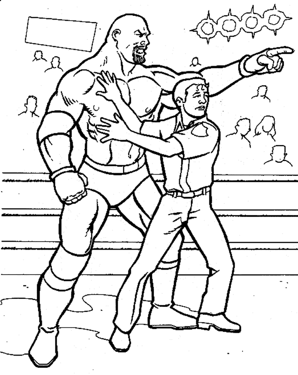 Free printable wwe coloring pages