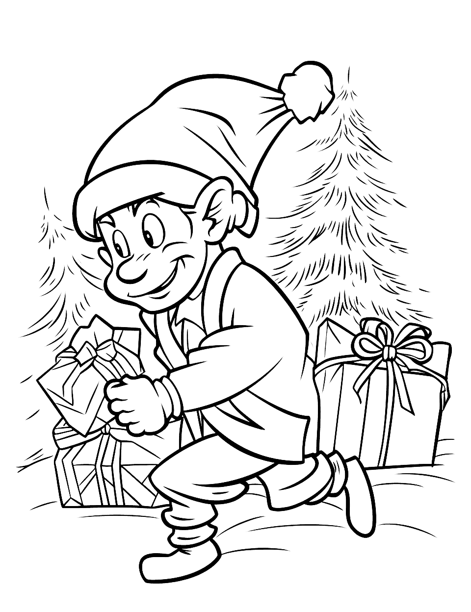 Christmas coloring pages free printable sheets