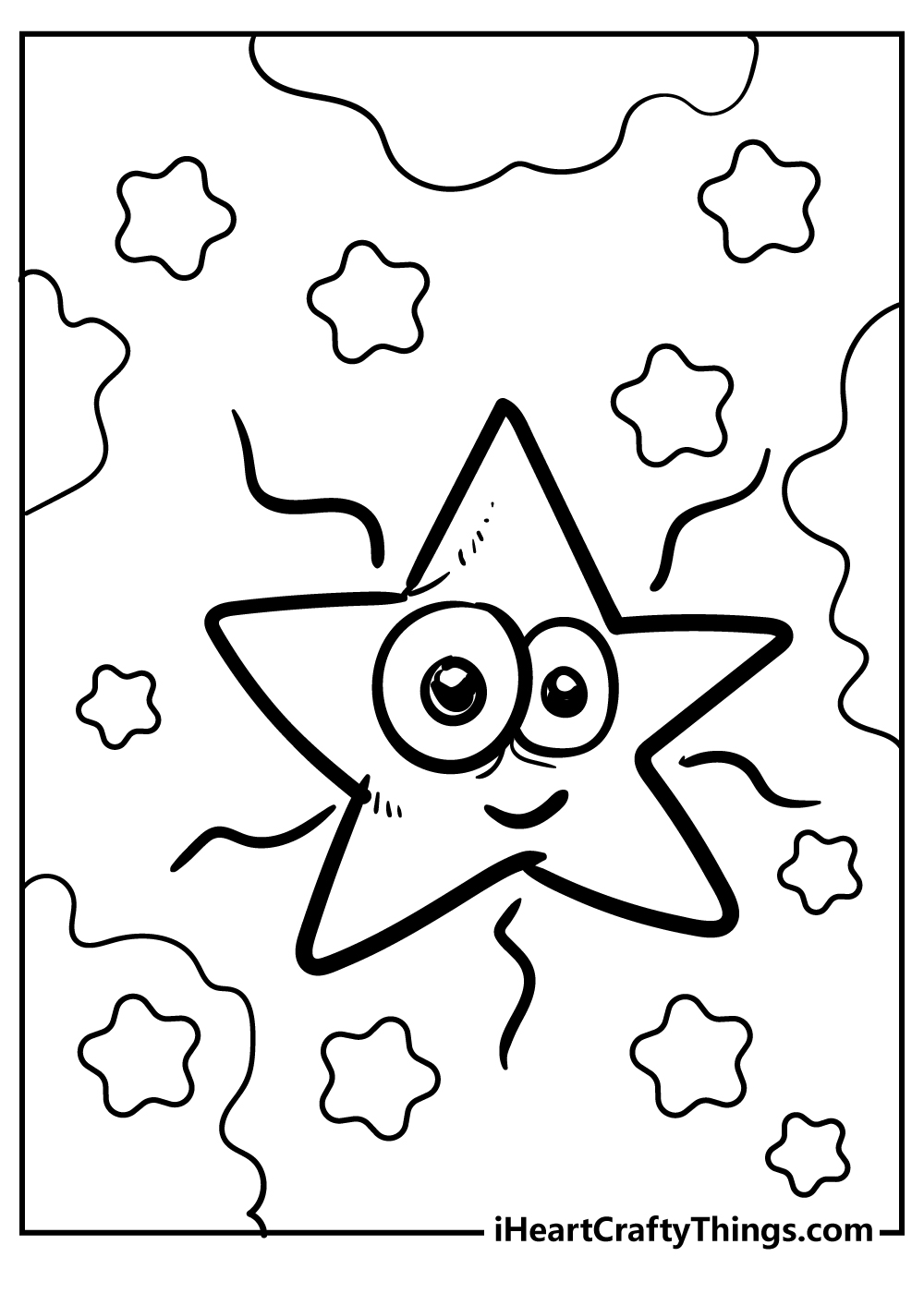 Star coloring pages free printables