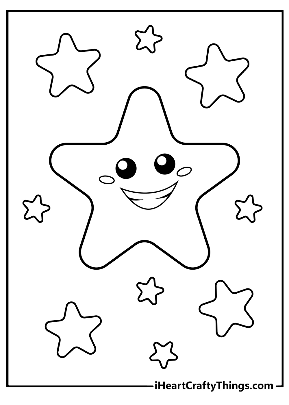 Star coloring pages free printables