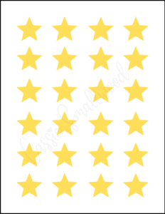 Printable star templates tons of different sizes