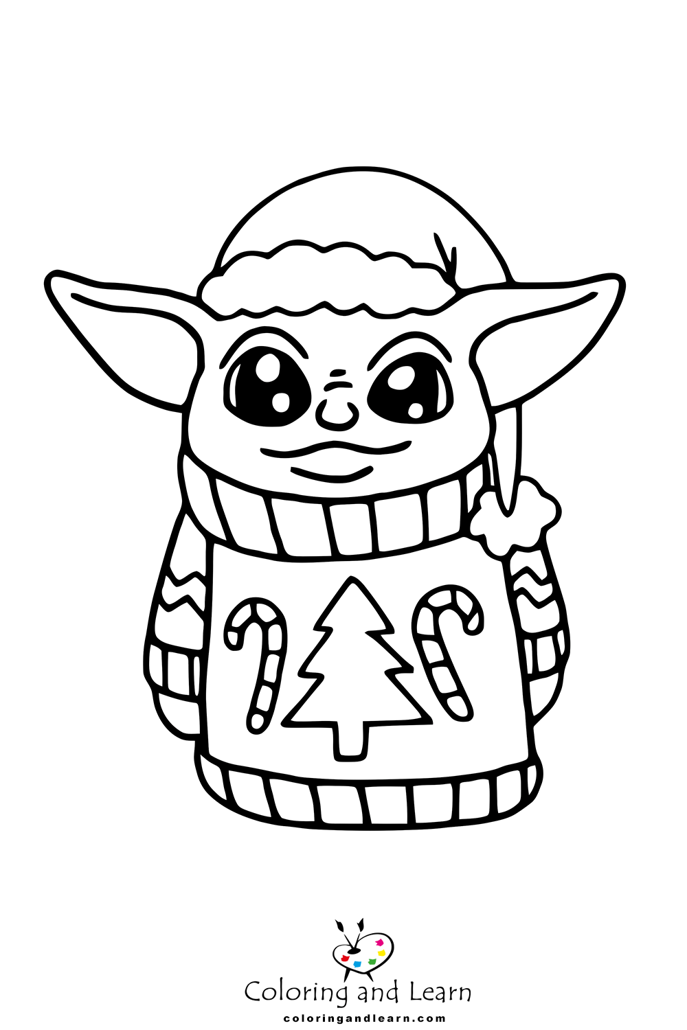 Baby yoda coloring pages