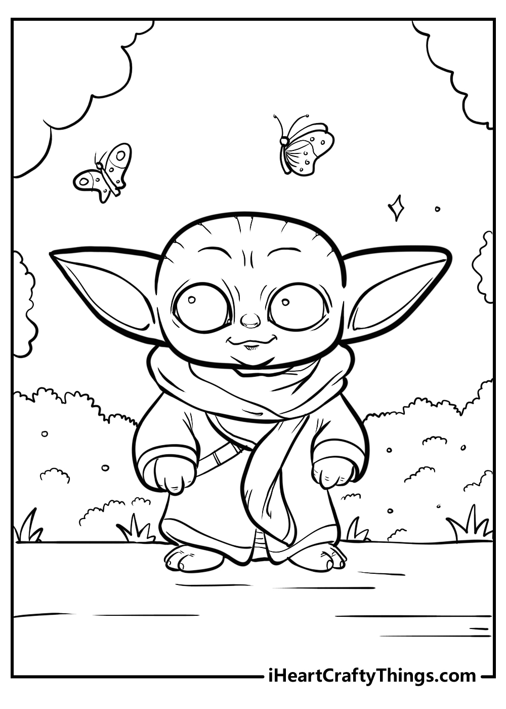 Printable baby yoda coloring pages updated