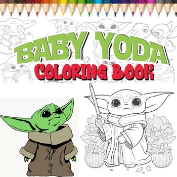 Baby yoda coloring pages