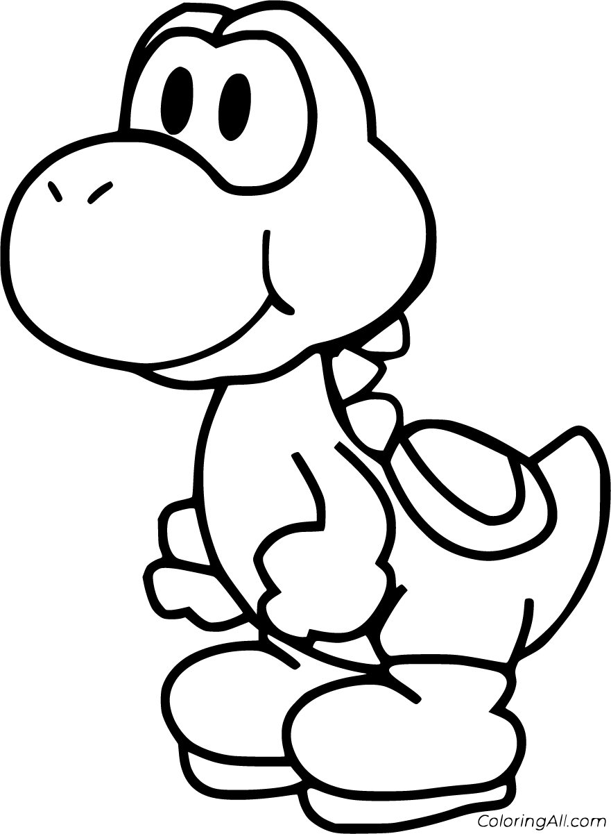 Yoshi coloring pages