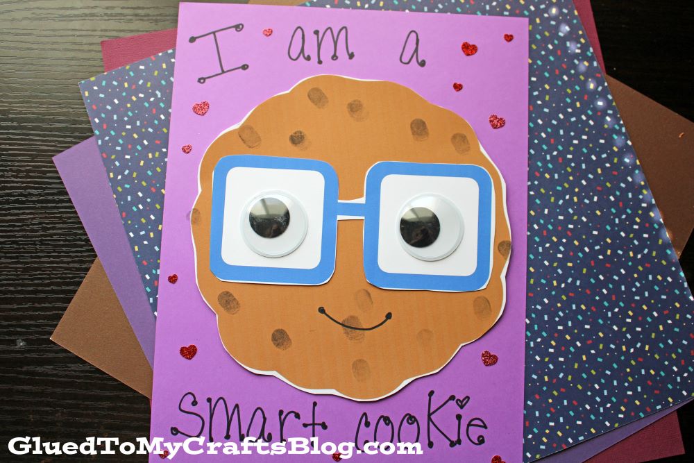 Thumbprint smart cookie craft idea for kids