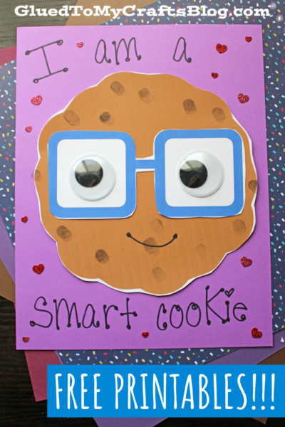 Thumbprint smart cookie craft idea for kids