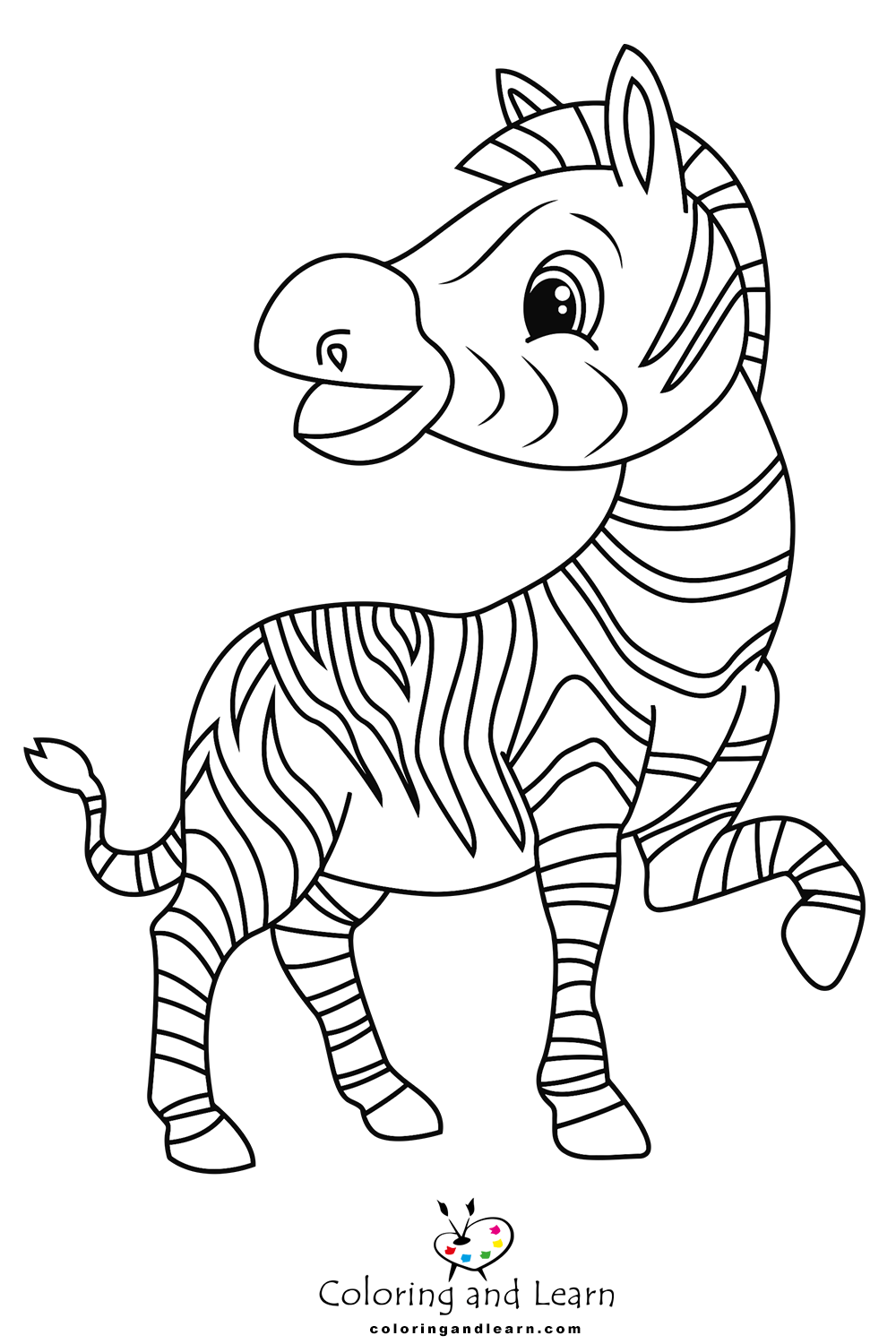 Zebra coloring pages