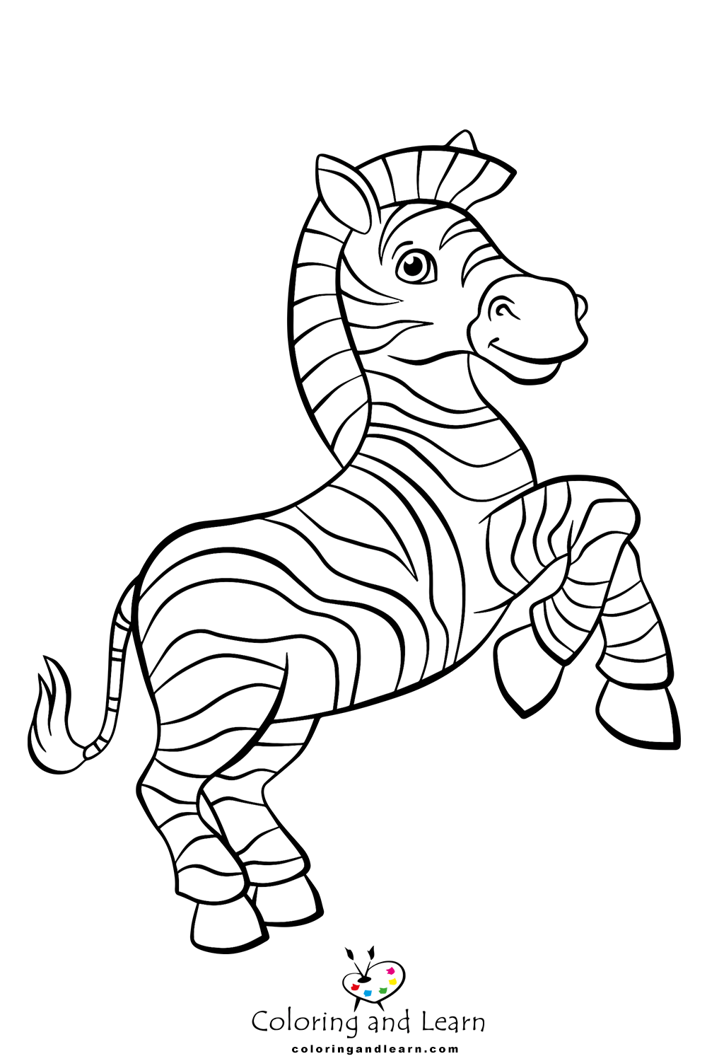 Zebra coloring pages