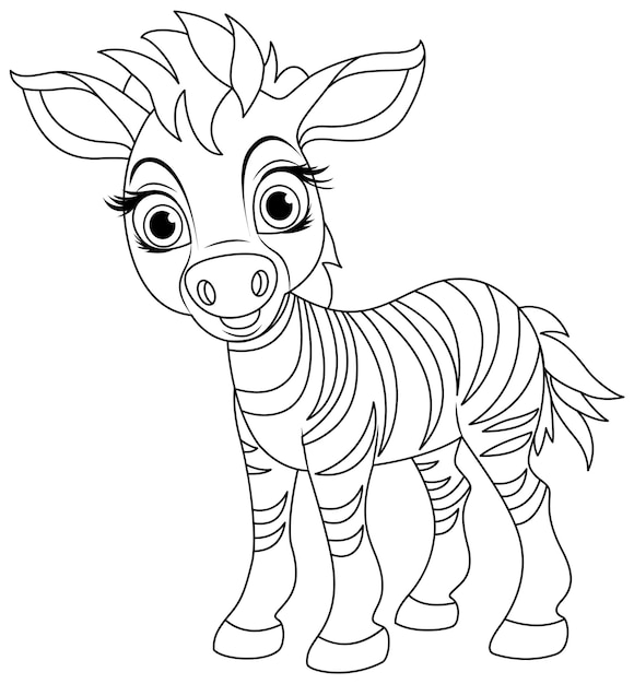 Zebra coloring pages images