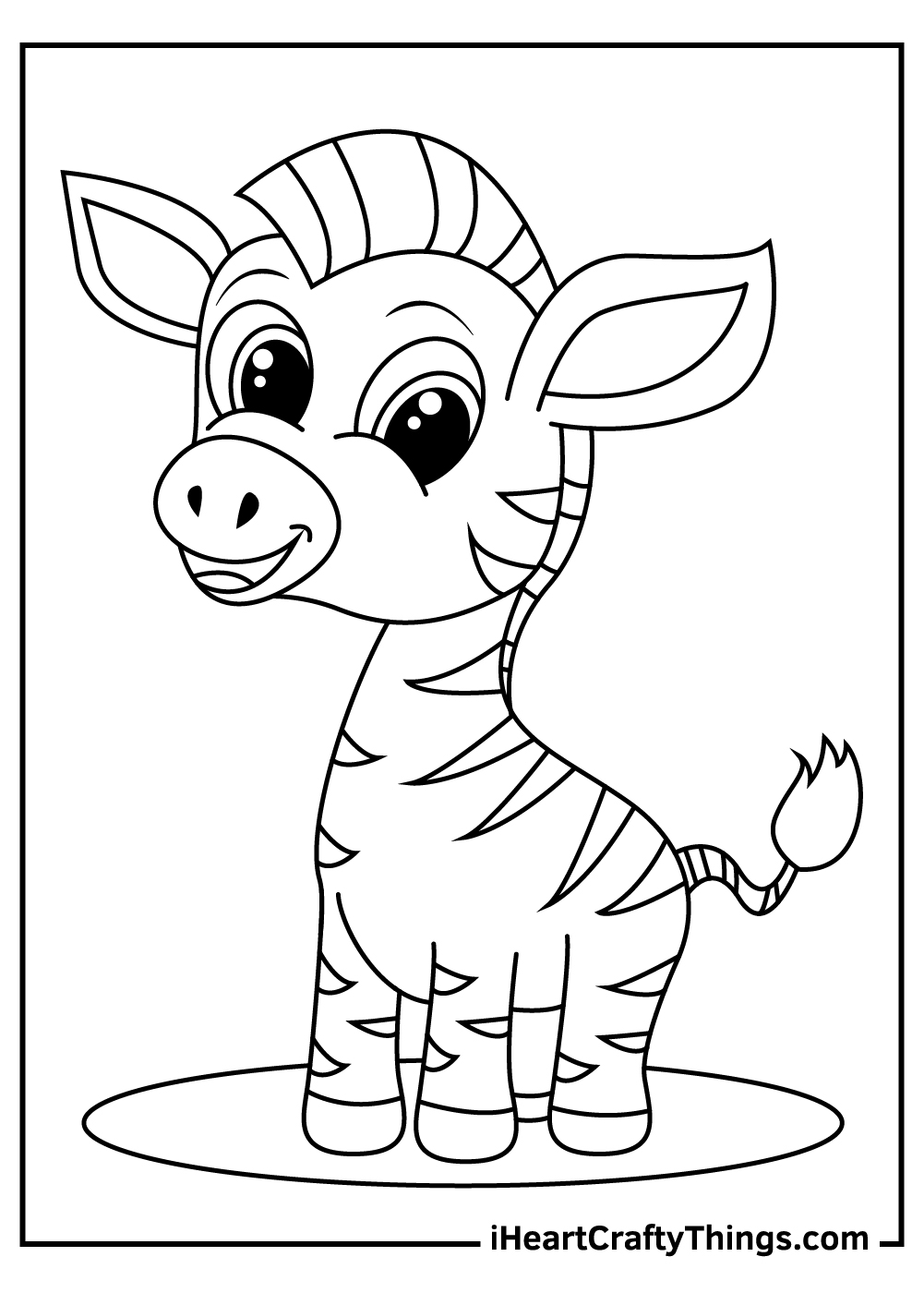 Zebra coloring pages free printables