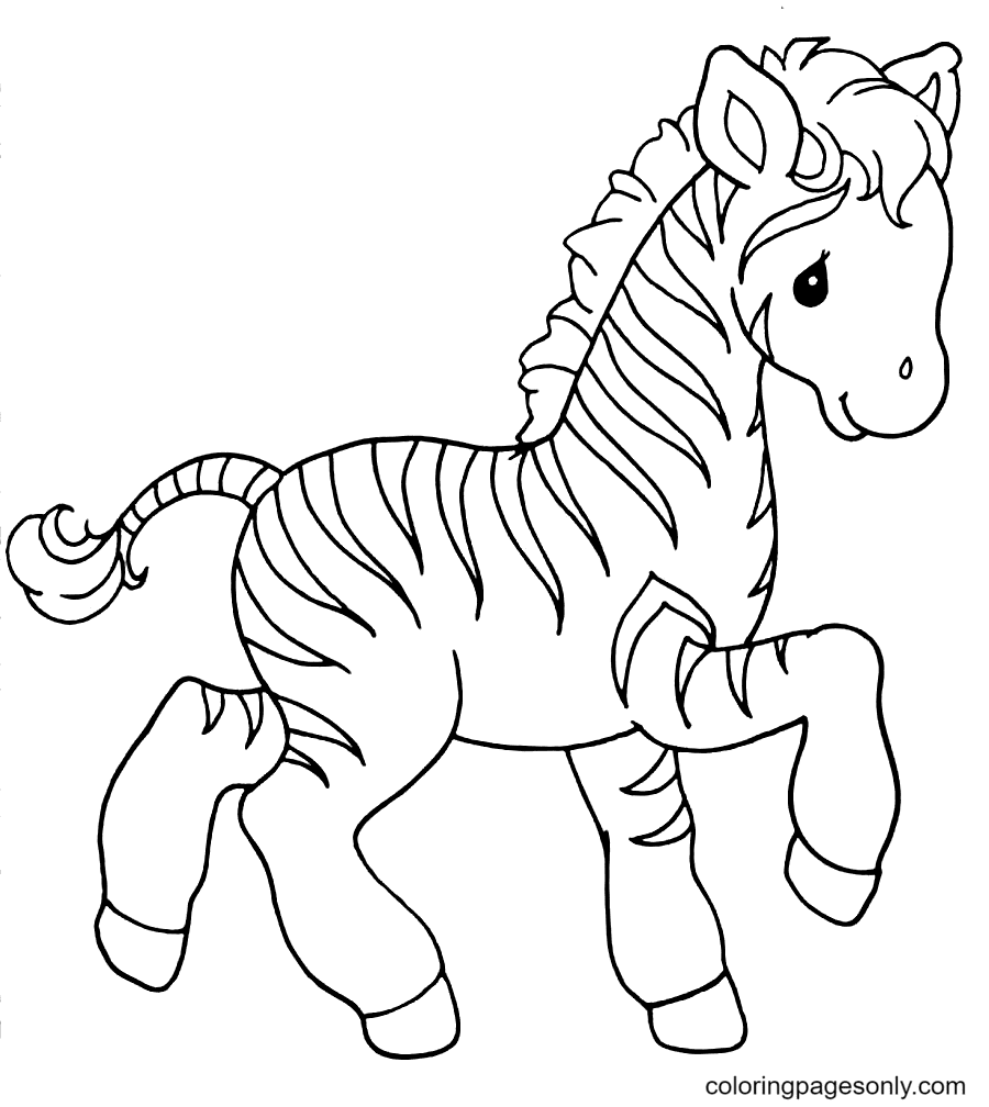 Zebra coloring pages printable for free download