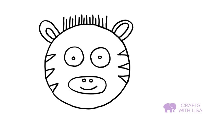 Zebra coloring page