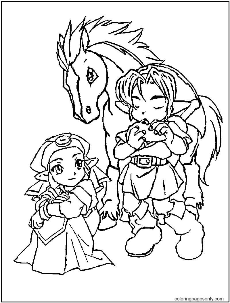 Zelda coloring pages printable for free download