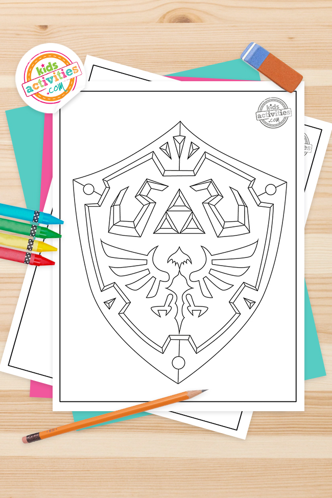 Free printable legend of zelda coloring pages kids activities blog