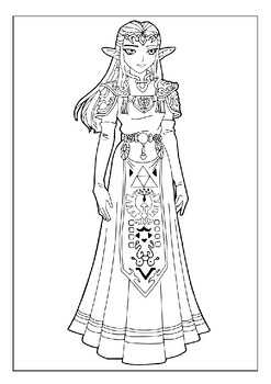 Unleash your creativity with the legend of zelda coloring pages collection pdf