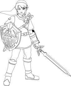 Free printable zelda coloring pages