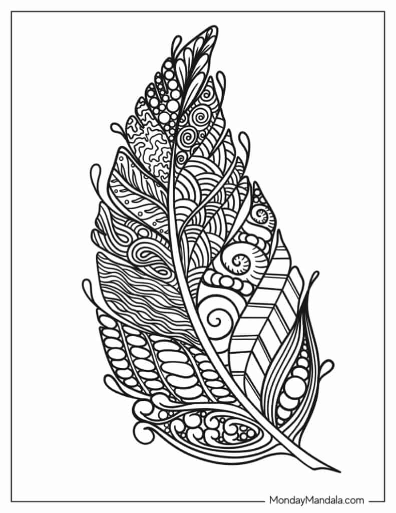 Zentangle coloring pages free pdf printables