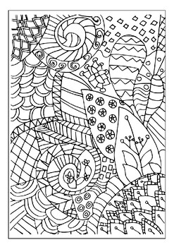 Relax and unwind with our printable zentangle coloring sheets pages