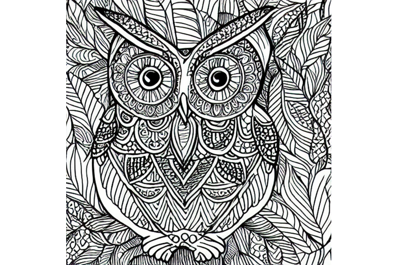 Zentangle owl coloring pages by coloringpagesmaker