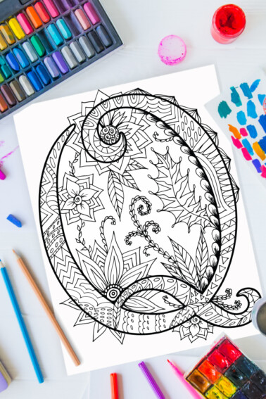 Beautiful zentangle art patterns designs relaxing coloring pages