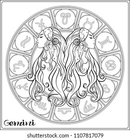 Zodiac coloring page images stock photos d objects vectors