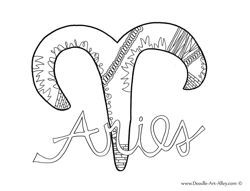 Zodiac coloring pages