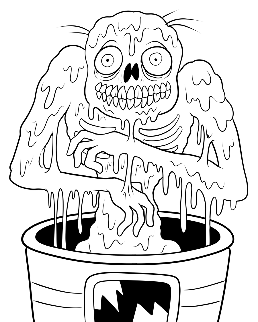 Zombie coloring pages to print