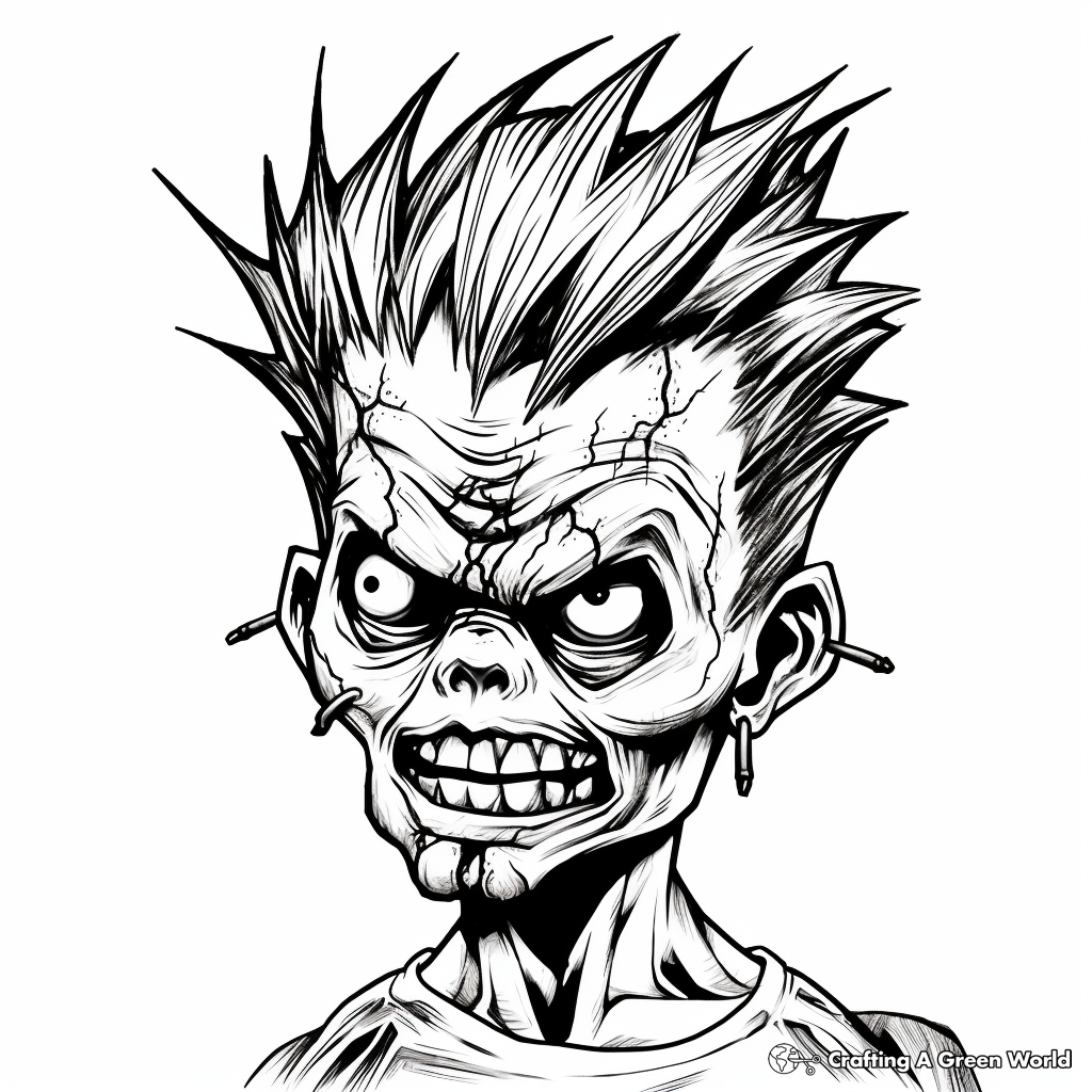 Zombie coloring pages