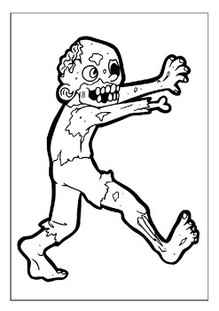 Experience the horror of the undead with printable zombie coloring pages pdf