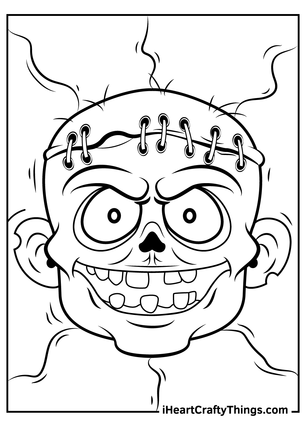 Zombie coloring pages free printables