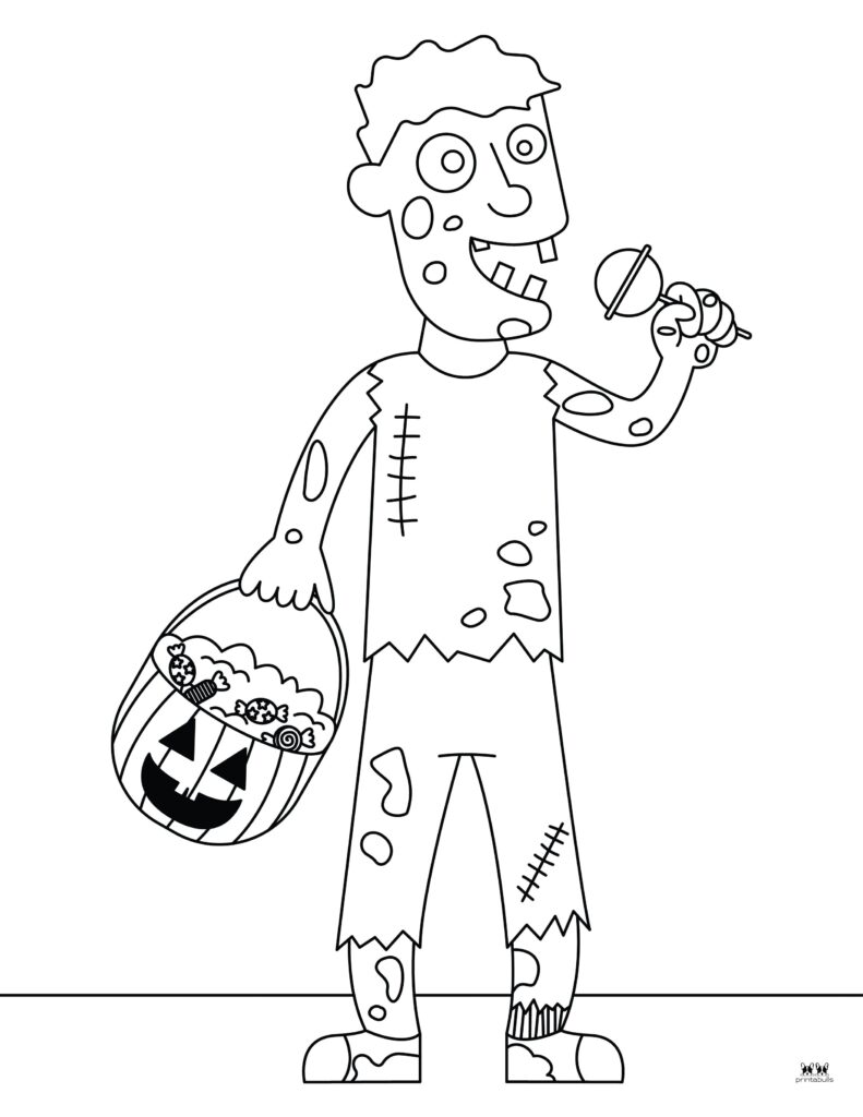 Zombie coloring pages