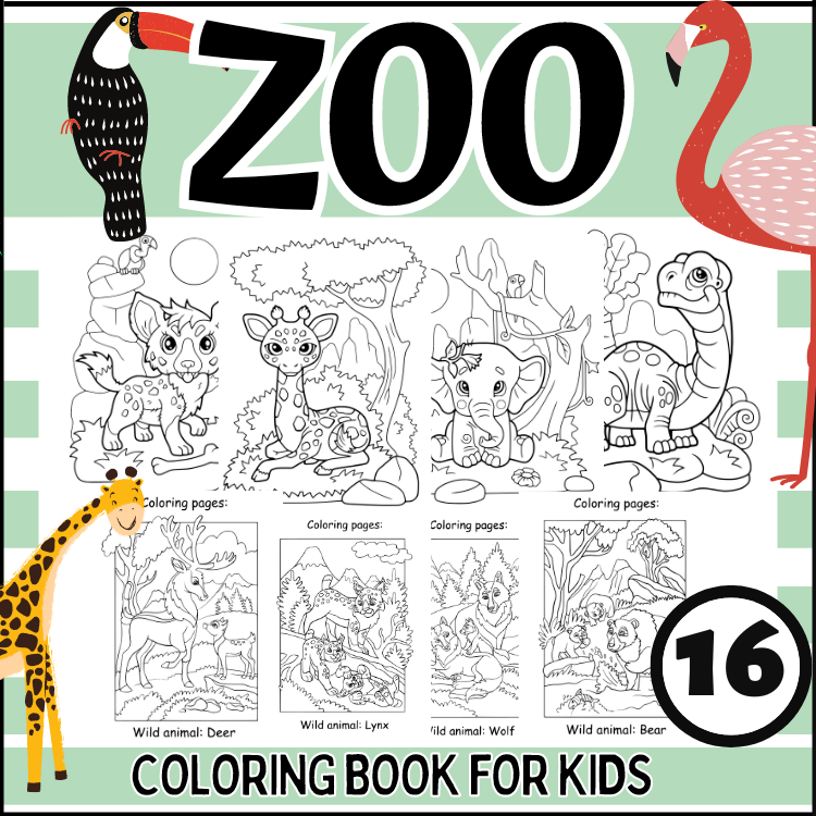 Zoo coloring pages zoo animals coloring sheets printables coloring sheets pdf made by teachers