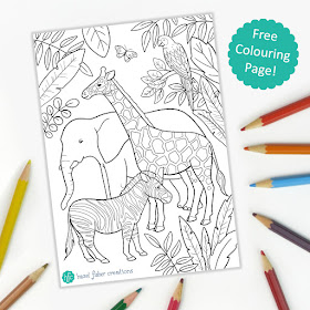 Hazel fisher creations free printable colouring page