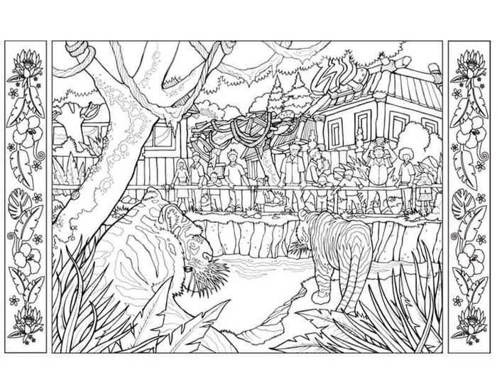 Free printable zoo coloring pages pdf