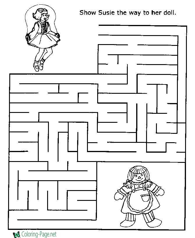 Printable mazes