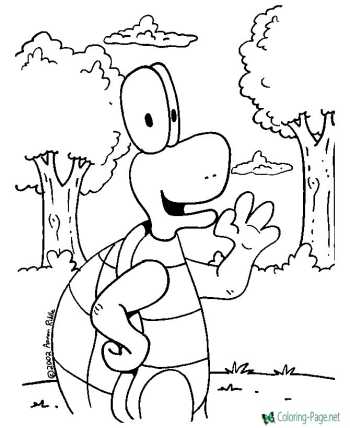 Cartoon coloring pages