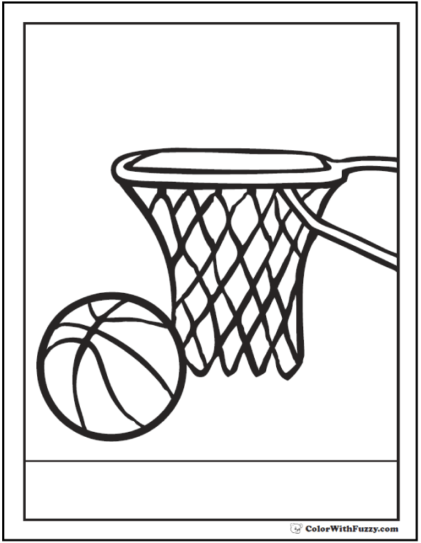 Basketball coloring pages customize and print pdfs