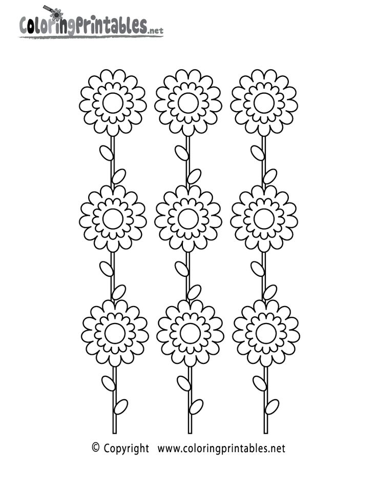 Flowers pattern coloring pages coloring pages cute coloring pages