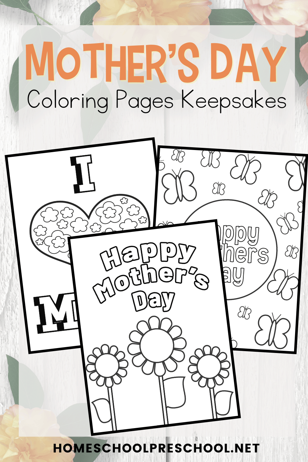 Mothers day coloring pages story