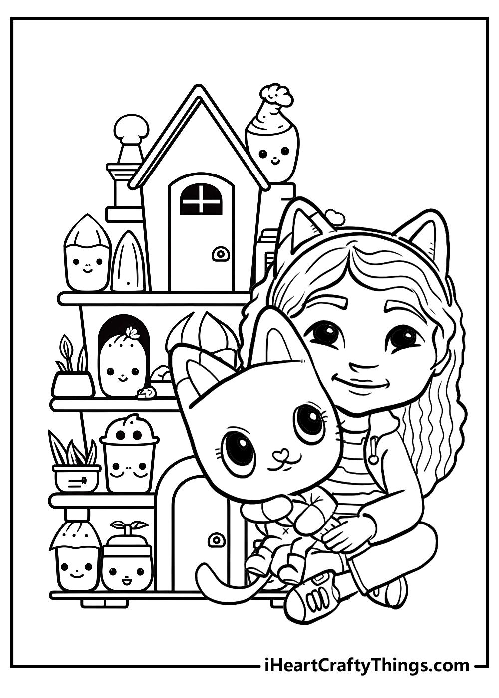 Printable gabbys dollhouse coloring pages updated