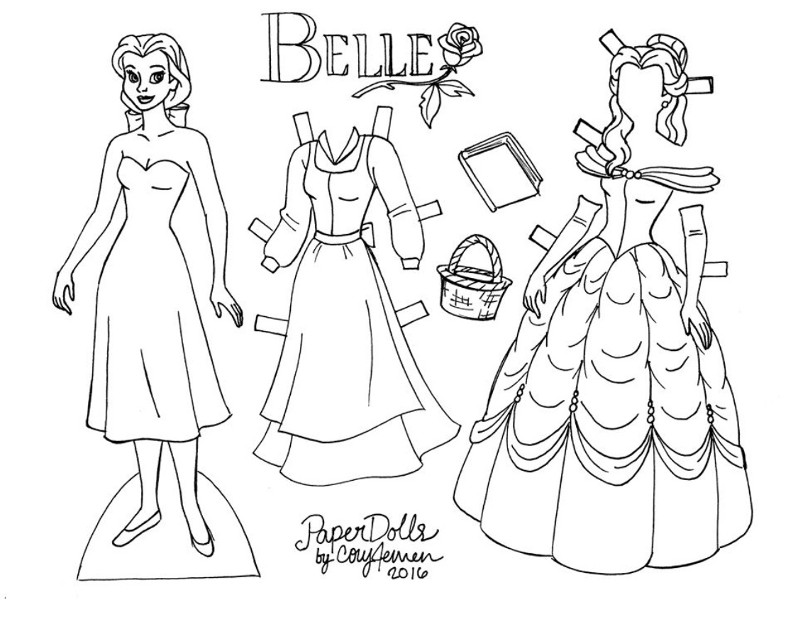 Disney paper dolls free printables the kingdom insider